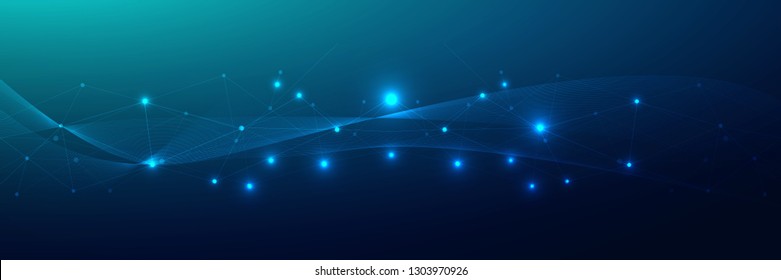 Internet connection abstract sense of science and technology background, Vector illustration
