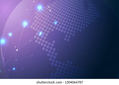 Internet connection abstract sense of science and technology background, Vector illustration