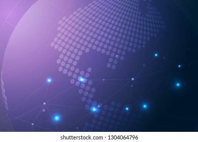 Internet connection abstract sense of science and technology background, Vector illustration
