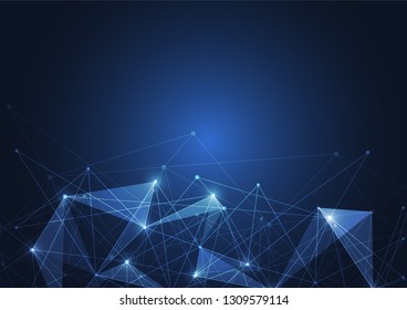 Conexión a Internet, sentido abstracto de la ciencia y el diseño gráfico de la tecnología.