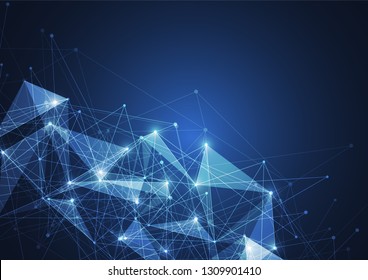Internet connection, abstract sense of science and technology graphic design.