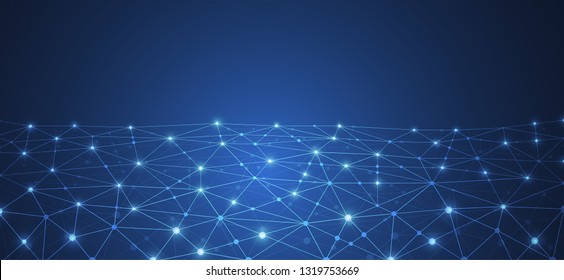 Internet connection, abstract sense of science and technology graphic design.