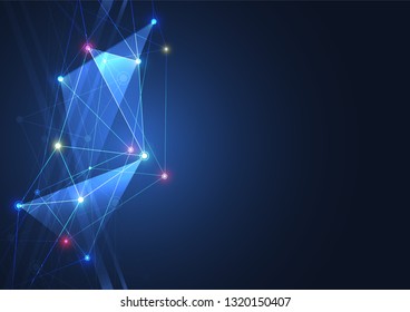 Internet connection, abstract sense of science and technology graphic design.