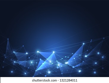 Internet connection, abstract sense of science and technology graphic design.