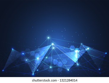 Internet connection, abstract sense of science and technology graphic design.