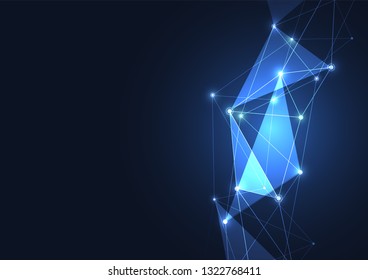 Internet connection, abstract sense of science and technology graphic design for banner, background, brochure, card. Vector illustration