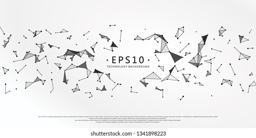 Internet connection, abstract sense of science and technology graphic design.