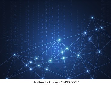 Internet connection, abstract sense of science and technology graphic design.