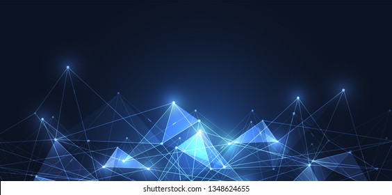 Internet connection, abstract sense of science and technology graphic design. Vector illustration