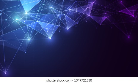 Internet connection, abstract sense of science and technology graphic design. Vector illustration