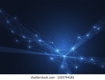 Internet connection, abstract sense of science and technology graphic design. Vector illustration