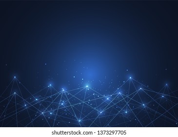 Internet connection, abstract sense of science and technology graphic design. Vector illustration