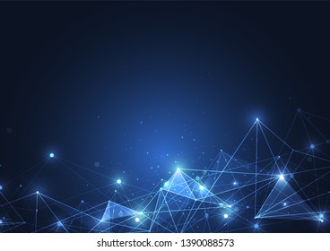 Internet connection, abstract sense of science and technology graphic design.