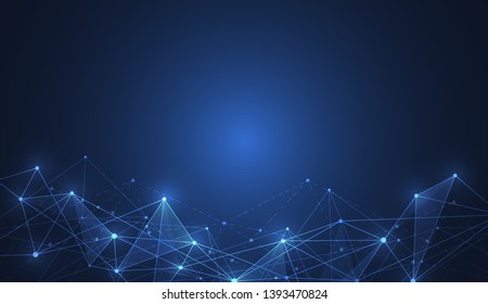 Internet connection, abstract sense of science and technology graphic design. Vector illustration