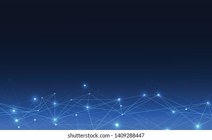 Internet connection, abstract sense of science and technology graphic design. Vector illustration