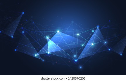 Internet connection, abstract sense of science and technology graphic design.