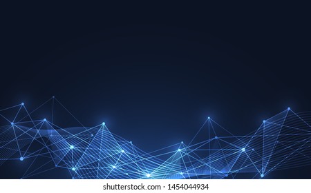 Internet connection, abstract sense of science and technology graphic design. Vector illustration