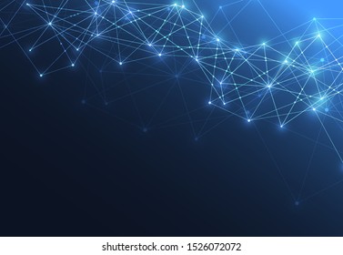 Internet connection, abstract sense of science and technology graphic design. Vector illustration