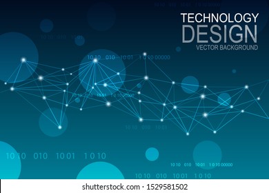 Internet connection, abstract sense of science and technology graphic design, Abstract image background interconnection communication