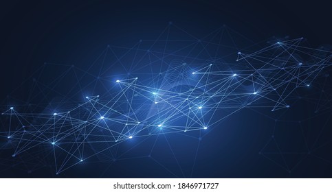 Internet connection, abstract sense of science and technology graphic design. Vector illustration