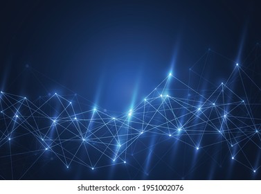 Internet connection abstract sense of science and technology graphic design background. Vector illustration