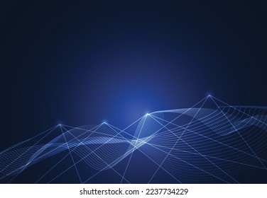 Conexión a Internet, sentido abstracto de la ciencia y el diseño gráfico tecnológico. Ilustración del vector
