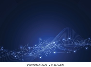Conexión a Internet, sentido abstracto de la ciencia y el diseño gráfico tecnológico. Ilustración del vector