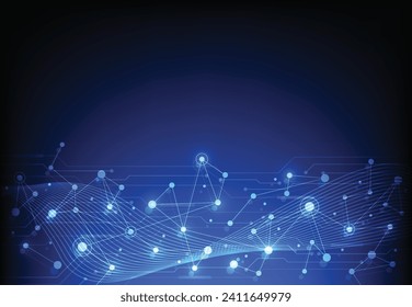 Internet connection, abstract sense of science and technology graphic design background. Vector illustration