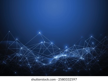Internet connection abstract sense of science and technology graphic design background. Vector illustration