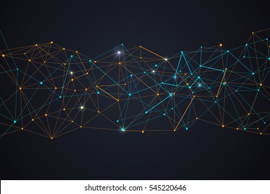 Internet connection, abstract sense of science and technology graphic design.
