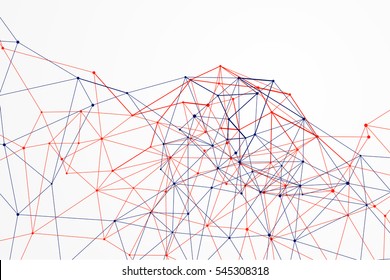 Internet connection, abstract sense of science and technology graphic design.
