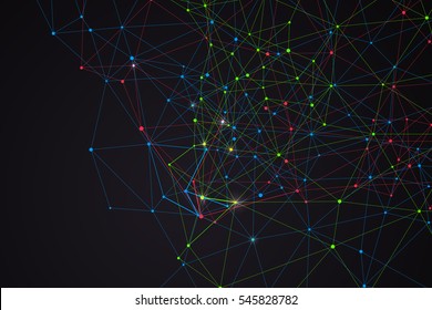 Internet connection, abstract sense of science and technology graphic design.