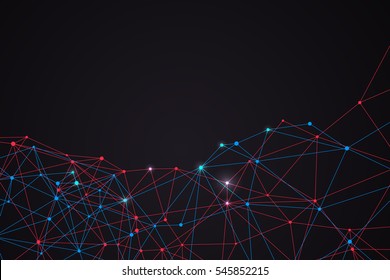 Internet connection, abstract sense of science and technology graphic design.