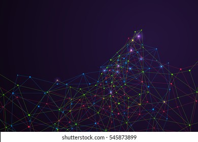 Internet connection, abstract sense of science and technology graphic design.