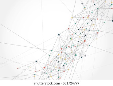 Conexión a Internet, sentido abstracto de la ciencia y el diseño gráfico de la tecnología.