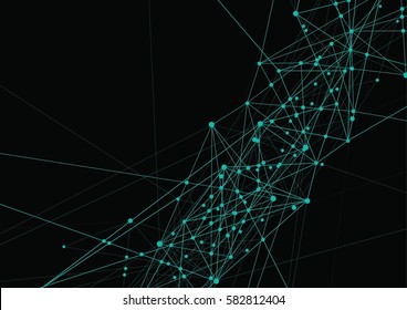 Internet connection, abstract sense of science and technology graphic design.