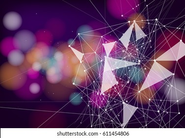 Internet connection, abstract sense of science and technology graphic design.