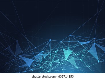 Internet connection, abstract sense of science and technology graphic design.