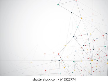 Internet connection abstract sense of science and technology graphic design background. Vector illustration