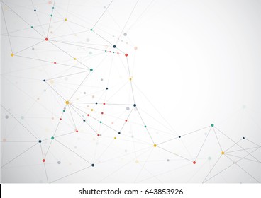 Internet connection abstract sense of science and technology graphic design background. Vector illustration