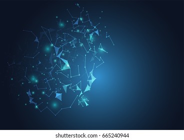 Internet connection, abstract sense of science and technology graphic design.