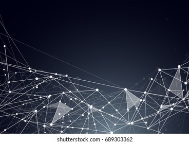 Internet connection, abstract sense of science and technology graphic design.