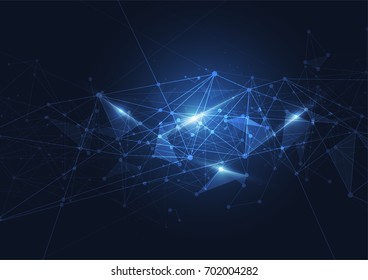 Internet connection, abstract sense of science and technology graphic design. Vector illustration
