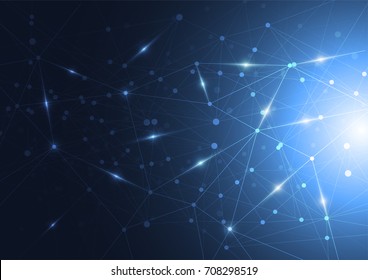 Internet connection, abstract sense of science and technology graphic design. Vector Illustration