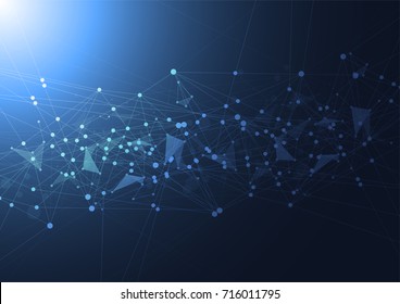 Internet connection, abstract sense of science and technology graphic design. Vector Illustration