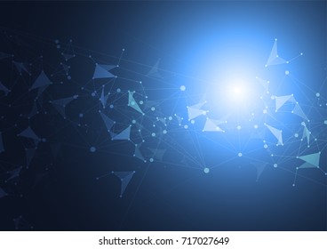 Internet connection, abstract sense of science and technology graphic design. Vector Illustration