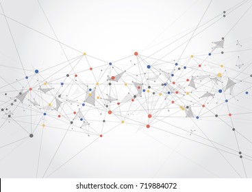 Internet connection, abstract sense of science and technology graphic design.