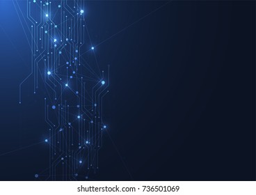 Internet connection, abstract sense of science and technology graphic design. Vector illustration