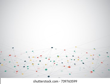 Internet connection, abstract sense of science and technology graphic design. Vector illustration