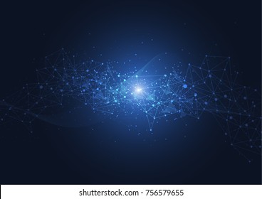 Internet connection, abstract sense of science and technology graphic design